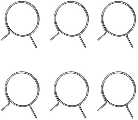 6Pcs Door Handle Springs Replacement,Round Head Design Door Handle Springs 2-Turn Coil Steel Spring Repair Set Door Lock Internal Spring Repair(Dia 30mm)