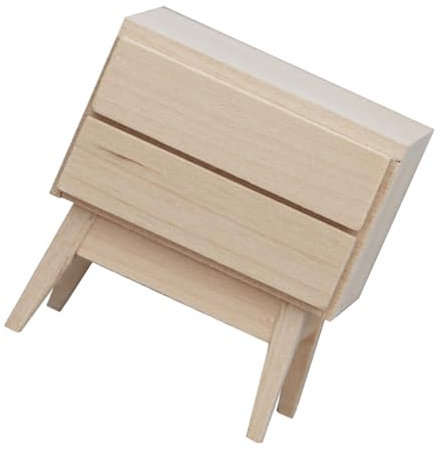 ibasenice Miniatur Möbel Modell Für Puppenhaus Holzschrank Für Wohnzimmer Und Schlafzimmer Dekorativer Miniatur-Cabinet Für Kreative Spielwelten