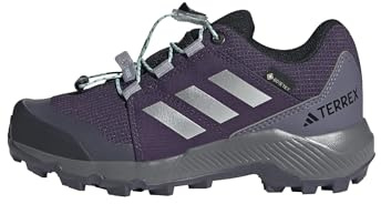 adidas Unisex Kids Terrex Gore-TEX Hiking Shoes Kids, Aurora Plum/Silver Metallic/Semi Flash Aqua, 6 UK