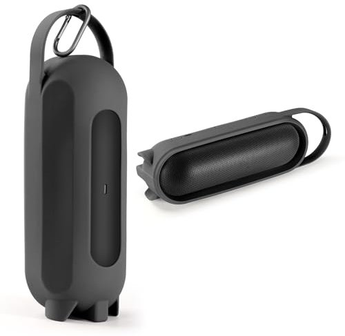 OURHZTB Custodia protettiva in silicone compatibile per altoparlante Bluetooth wireless portatile Beats Pill 2024, custodia da viaggio con manico (nero)