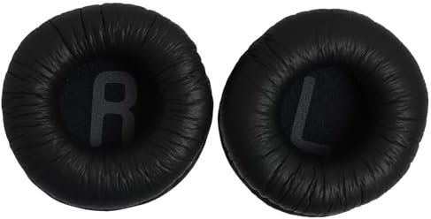 Almohadilla Auriculares, Almohadillas Cascos de Repuesto Espuma de Repuesto, Repuesto en Cuero PU y Esponja, Piezas de reparación, compatibles con JBL Tune 500BT / 510BT / 520BT, Negro