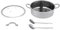 Edelstahl Dual Shabu Hot Pot Mandarinententopf 28/32cm Suppentopf Nudeltopf mit Deckel Undichter Löffel für Induktion Kochfeld Gasherd (32cm)
