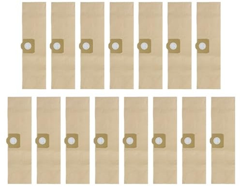 EDUQKWQS Sacchetti for Aspirapolvere, Filtro Antipolvere, Accessori di Ricambio for Sacchetti di Carta, Compatibili con Karcher, WD3/MV3/WV3/WV4/WD3200SE4002/A2200(15pcs)