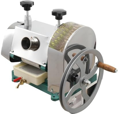 Cozyel Kommerzieller Zuckerrohr-Entsafter, Hochleistungs-Zuckerrohr-Entsafter-Maschine, Manuelle Zuckerrohr-Saftmaschine, Kommerzielle Zuckerrohrpresse mit Handrad fur Haushalts- und Obstgeschäfte