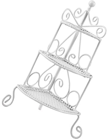 Alasum Doll Rack Miniature House Furniture Scale Étagère pour Maison De Poupée Accessoires Miniatures Support pour Plantes Décoration Créative