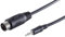 1aTTack.de Lot de 3 fiches jack stéréo 3,5 mm de 1,5 m vers fiche à diode DIN 5 broches - Câble adaptateur audio de qualité supérieure - Connecteurs moulés - Contacts nickelés - Parfait pour les