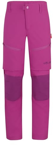 Trollkids Nordfjord Zip-Off Slim Fit Kinder Trekking Hose | wandelbar zur Shorts, leichte, atmungsaktive Kids Trekkinghose, mit Zip-Funktion, Verstärkungen, verstellbarer Bund, Outdoor