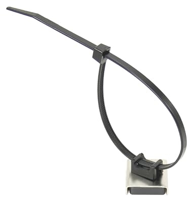 Magnetic Cable Tie Mount at Home, Office, or Classroom - 26 x 23 x 6.3mm Thick - 6.1kg Pull