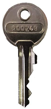 ABUS Schlüssel Ersatzschlüssel R00001 bis R00500 - für Zusatzschlösser, Fenstergriffe, Vorhangschlösser, etc. von ABUS - Nachschlüssel, Zusatzschlüssel nach Nummer/Code - Schließung R00417