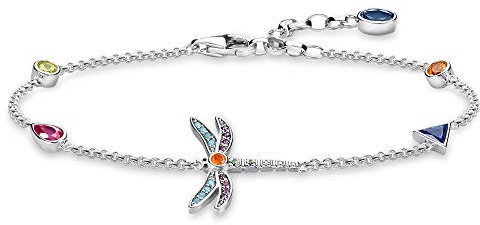 Thomas Sabo Armband Libelle bunt Charm Club 925 Sterling Silber A1839-314-7-L19V