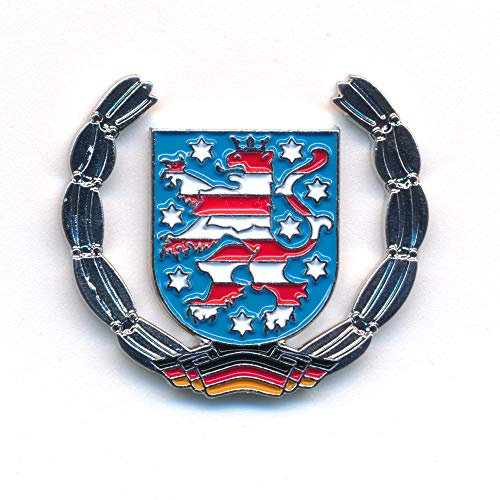 Freistaat Thüringen Wappen Erfurt Deutschland Flagge Edel Pin Anstecker 0932