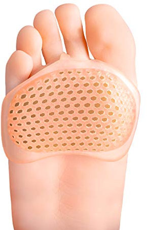 Bukihome Bukihome Mittelfußpolster für Damen und Herren, 8 Stück, Gelpolster für Morton-Neurom zur Linderung von Mittelfußschmerzen (Champagner)