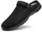 Mens Womens Clogs Garden Shoes Breathable Mesh Slippers Beach Sandals Outdoor Sports Casual Summer Flip Flops, E Black, 9.5 UK, 44 EU