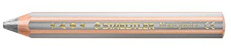 STAEDTLER Noris Junior 140-81 3-in-1 coloured pencil in silver, box of 6