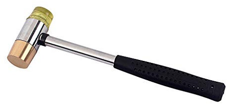 Alnicov Gitarren Bund Hammer Fretting Hammer mit Doppelkopf 26mm Durchmesser für Gitarren Bass Mandoline, Banjo und Ukulele