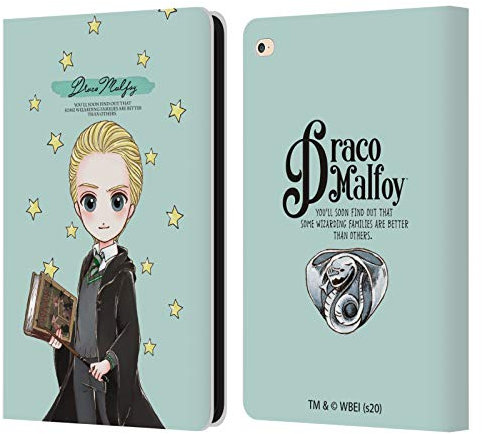 Head Case Designs Officially Licensed Harry Potter Draco Malfoy Deathly Hallows XXXVII Leather Wallet Case Compatible With Apple iPad Air 2 (2014)