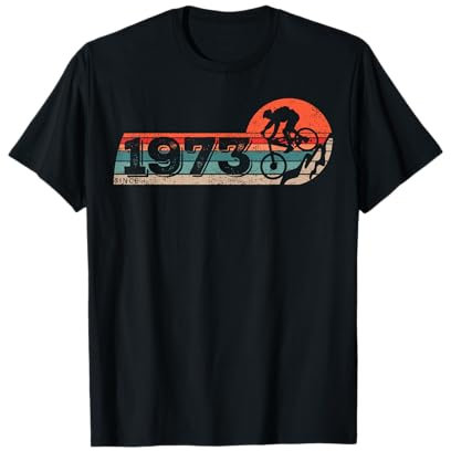 MTB Mountainbike Bike BMX Fahrrad MTB geboren vintage 1973 T-Shirt