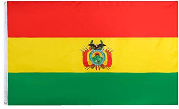 Stormflag Bolivia Flagge (90cmx150cm) Polyester Pongee 90g mit Ösen mit Doppelnadel genäht.