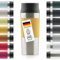 Blumtal Thermobecher 500 ml - Kaffeebecher to go aus Edelstahl - auslaufsicherer Isolierbecher kalt/heiß - Mug mit 360° Trinköffnung - Thermosbecher + Quick-Press-Verschluss - Coffee Mug - Dunkelgelb