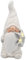 Wichtelstube-Kollektion XL Wichtel Figuren weiß Weihnachten 46.5cm mit LED Stern Weihnachtsdeko aussen