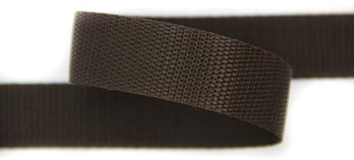 30mm | 5m Gurtband | Farbauswahl I 100% Polypropylen (Dunkelbraun, 15mm)