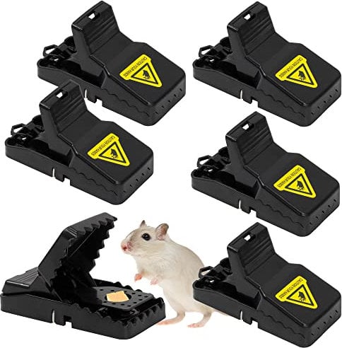 SA Products 6 Pack Reusable Mouse Trap | Snap Sensitive Rodent Repellent | Quick and Effective Mice Traps for Indoors | Bait Rodent Mouse Killer | Mouse Control (1 Pack)