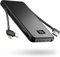 TNTOR 10000mAh Portable Charger, USB-C Power Bank with 18W PD and Quick Charge 3.0, Aluminum shell with Ultra Slim Design for iPhone iPad Samsung Galaxy (10000PD Built-In Cable)