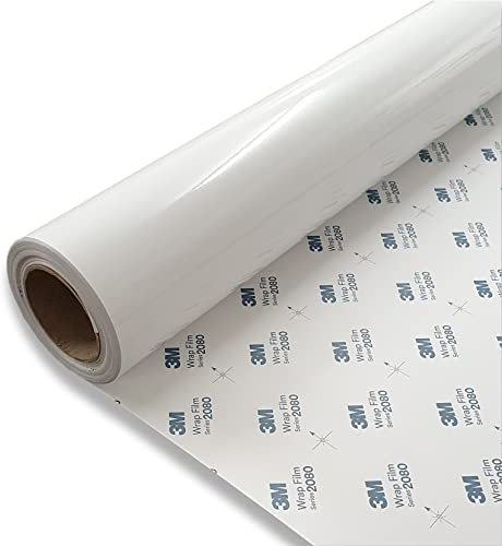 FOLIESTA 54,24€/m² 3M 2080 G10 weiß Glanz 152cm x 20cm Autofolie Carwrapping Folie 3D verformbar Luftkanäle