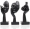 Buxiffod Abstrakte Figur Kunst Statue Skulptur, 1 Stück Hörskulptur, 1 Stück Verwöhnen Sie sich in Statue, 1 Stück denkende Figur, moderne Heimskulpturen, Bücherregal, Schreibtisch