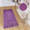 TAPISO Delhi Teppich Läufer Hochflor Shaggy Einfarbig Weich Flauschig Violett Design Modern Wohnzimmer Schlafzimmer Flur 80 x 300 cm