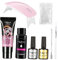 minkissy 1set Manicure Tools Set Nail Extension Kit Nail Polish Gel Kit De Manicura Nail Gel Nail Art Kit Nail Molding Gel Nail Kits Nail Polish Kit Nail Dip Kit Quick Dry Abs Grill Lamp