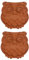 Fox Run 3123 Braun Zuckerdose Eule, Keramik