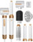 Air Styler 7 IN 1 Haartrockner mit Haarföhn Haarstyler, Warmluft Bürste, Wrap Air Lockenstab, Runder Kamm, Diffusor, Konzentrator Zubehörteilen, Tragbarer Reisefön für Zuhause, Reise (Weiß S)