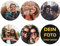 Individuelle Foto-Untersetzer nach Maß, Personalisierte Bierdeckel mit eigenem Foto/Text, Gestalte dein eigenes Schreibtisch-Untersetzer-Set, Geschenkidee zum Geburtstag oder Jahrestag (Rund, 6er Set)