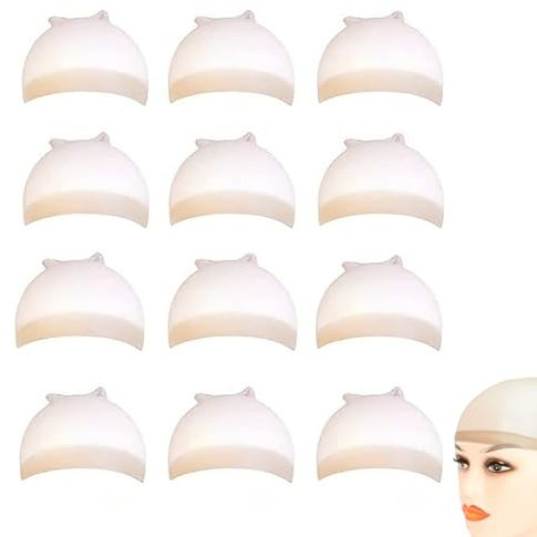 DALAETUS 12 Stücke HD Haarnetz, Transparent Wig Cap, Elastische Atmungsaktive Perücke Kappen für Partys, Cosplay, Halloween, Weihnachten, Frauen, Männer