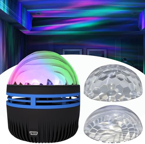 Aurora Dimension Light, Star Projector Galaxy Light, 2 in 1 Northern Lights and Ocean Wave Projector with 14 Light Effects, Aurora Lamp for Bedroom, Game Rooms, Home Theater, Birthday, Party