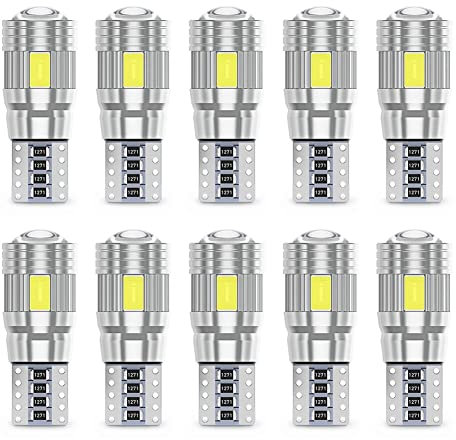 Auto LED Innenbeleuchtung,10 Stück 180 Lumen Auto Innen Beleuchtung 12V 1.7W LED Auto 5630 SMD Innenraumbeleuchtung LEDs mit EIN/AUS Schalter für Auto LKW Wohnmobil Van Bus Caravan Boat, Hellblau