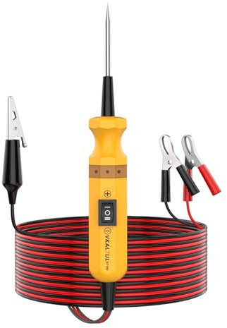 VKALTUL Prüflampe Auto BT160, Digital Prüflampe kfz 6-24v mit 8 Funktionen Überlastungsschutz LED-Indikator Buzzer,4M