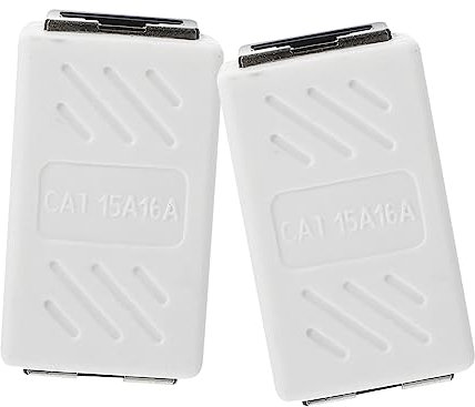 Homoyoyo Ethernet Koppler 2 Stück Cat5e Cat6 Adapter Buchse Buchse Verbindung Für LAN Kabel Werkzeugloses Design Kompatibel Mit Cat5 Cat5e Cat6