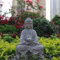 KHYTEBV Statues Ornement Chinois Zen Lumière Solaire Bouddha Statue, Statue Décorative Extérieure, Jardin Antique Statue de Bouddha, Ornements en Résine Artisanat, Ya