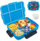 Daover Brotdose Kinder mit Fächern, Bento Box Kinder, Auslaufsicher Lunchbox 1200ml, Brotbox für Mädchen & Jungen, Snackbox, Perfekt für Schule, Kindergarten & Ausflüge (Blau)
