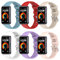 SenMore 6 Pezzis Cinturino Compatibile con Huawei Band 9/Huawei Band 8, Sportivo Impermeabile Regolabile Silicone Bracciale per Huawei Band 9/8. (No host)