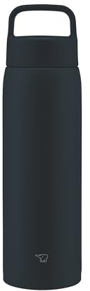 Zojirushi Su-DA100-BM Edelstahlbecher, Wasserflasche, 3,3 gal (1,0 l), Griff, Schraub-Typ, spülmaschinenfest, Seamless Hill, 2 Reinigungsstellen, Charcoal Black
