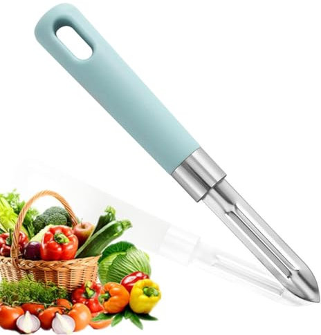 NTRUXZP Arcos Serie Gadgets - Cuchillo Mondador Pelapatatas - Hoja de Acero Inoxidable de 18.2cm - Mango de Polipropileno,pelador patatas,pelador de patatas,pelador arcos(azul)