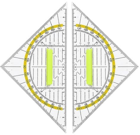 HABNI 2 Pezzi Trigonometri con Manici, 16 cm, goniometro Flessibile per l'uso in Ufficio a Scuola