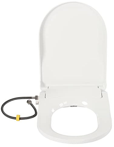 Intelligenter Toilettensitz, nicht elektrisch, mit integriertem Bidet, Typ D, mit Süßwasserspray, Doppeldüse, hygienisch, abnehmbarer Deckel