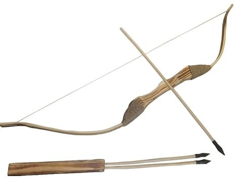 Holzbogen 95 cm, Köcher + 3 Pfeile