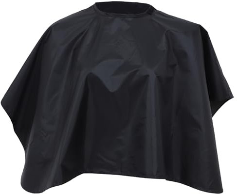 PACKOVE Chal impermeable capas de pelo corto para estilista Capa de tinte para el cabello capa para teñir el cabello capas de pelo para salón Tela adhesiva Black