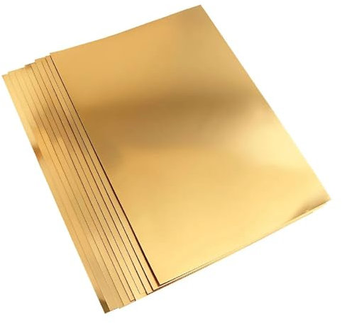 Metallic-Folienkarton/Bastelkarton, DIN A2, 280 g/qm, 10 Blatt, Gold