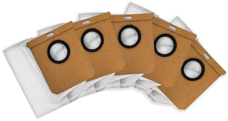 Cecotec 5er-Pack Staubbeutel für Conga X50, X70 und X100 Saugroboter. Original Ersatzteile, hohe Kapazität für Absaugstation, hygienische Entsorgung, reißfestes Material für langanhaltende Sauberkeit
